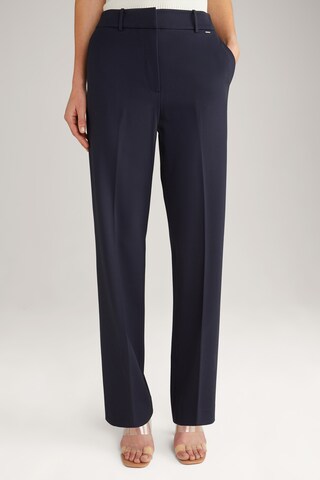 JOOP! Regular Trousers with creases in Blue: front