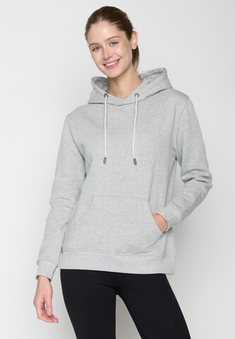 GREENBOMB Sweatshirt 'Basic' in Grey: front