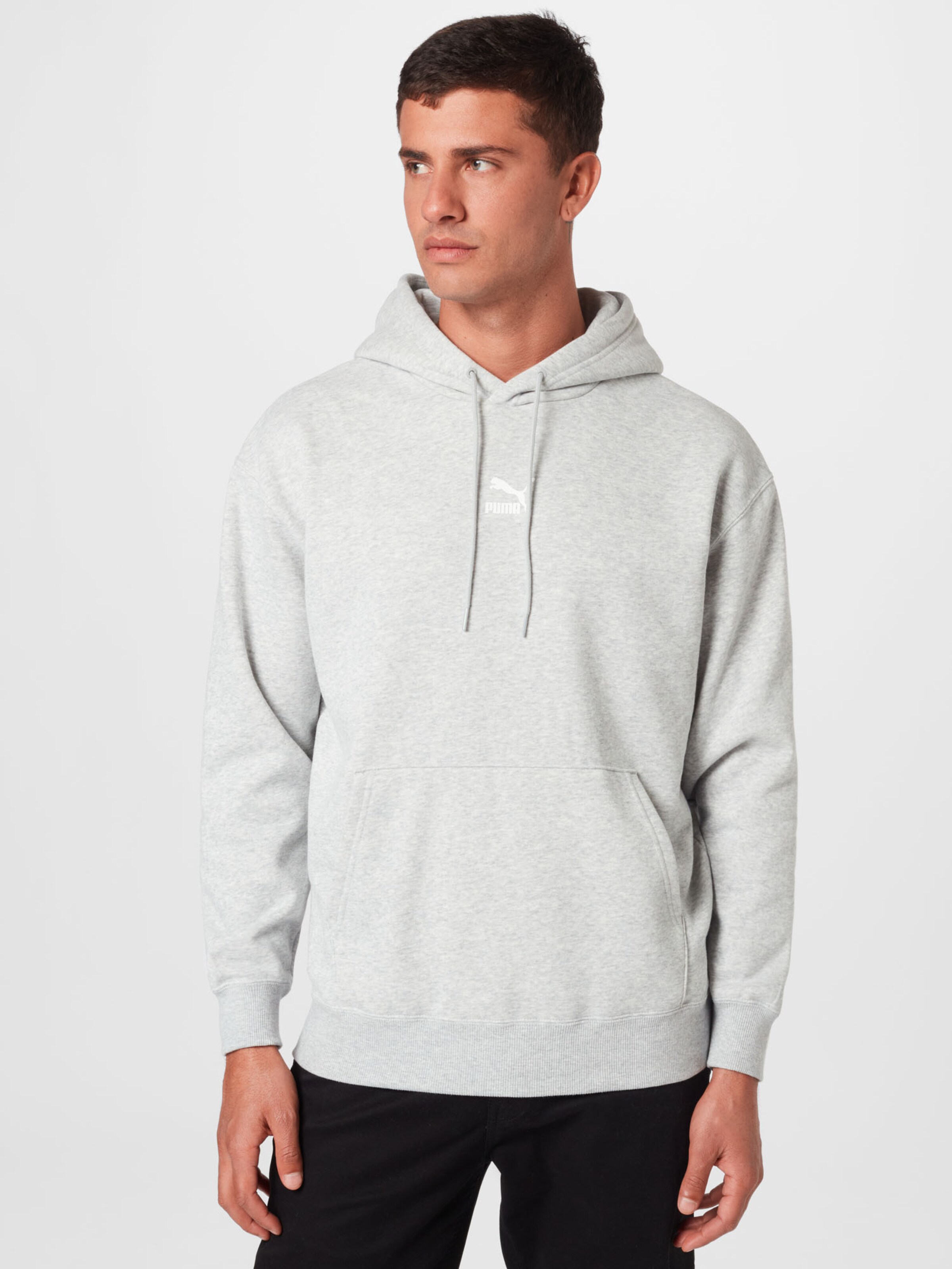 Männer Große Größen PUMA Sweatshirt in Graumeliert - PZ99470