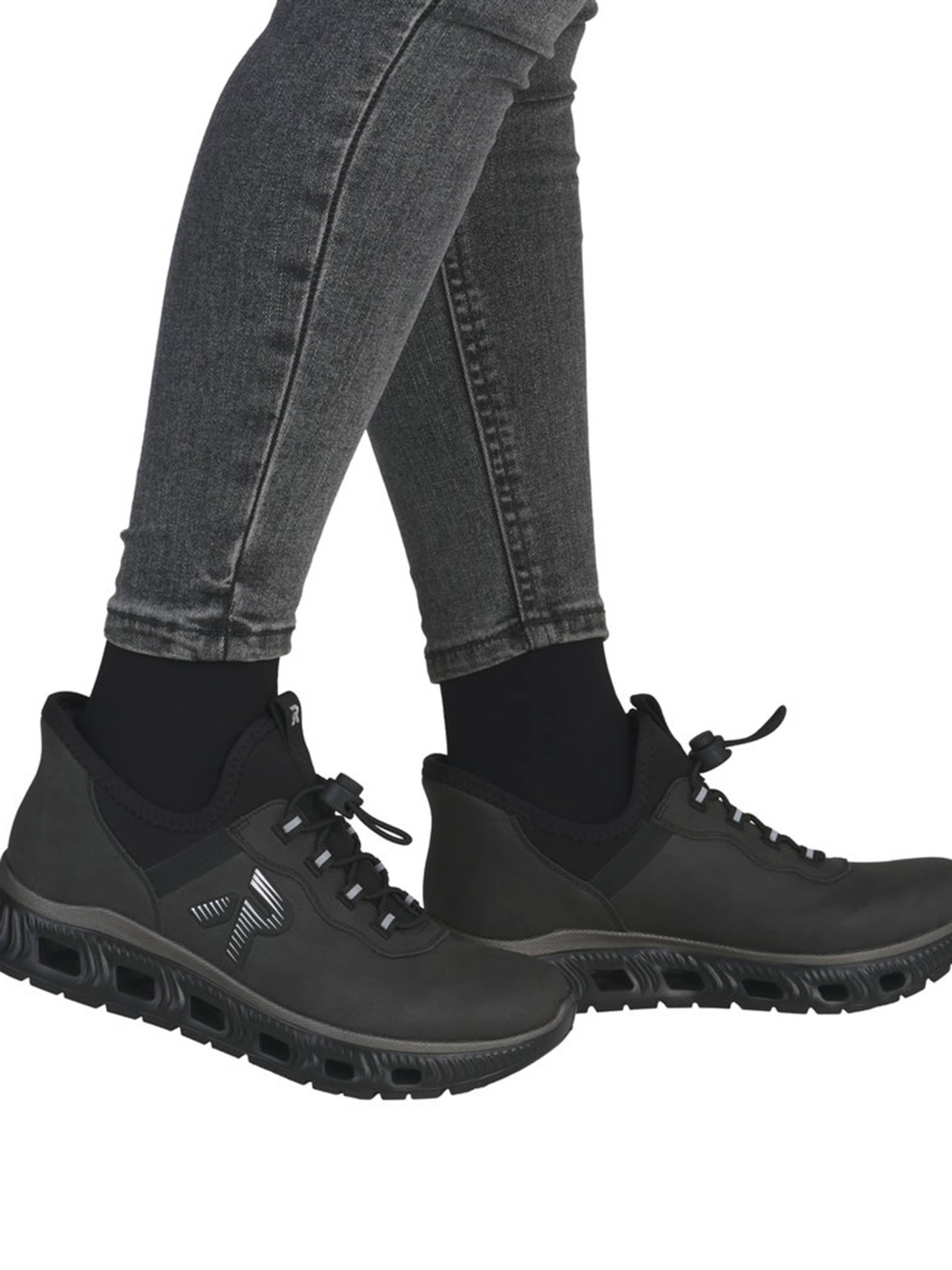 Rieker Sport Sneaker in Schwarz