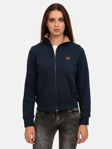 Jacey Quinn Sweatjacke in Blau: Vorderseite