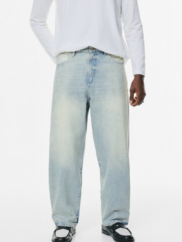 Pull&Bear Luźne Jeansy w kolorze niebieski: przód