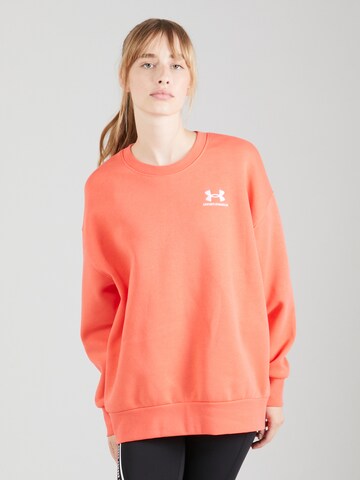 Sweat de sport UNDER ARMOUR en rouge : devant