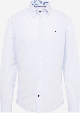 Coupe slim Chemise business Tommy Hilfiger Tailored en bleu : devant