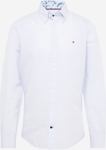 Tommy Hilfiger Tailored - Ajuste estrecho Camisa de negocios en azul: frente