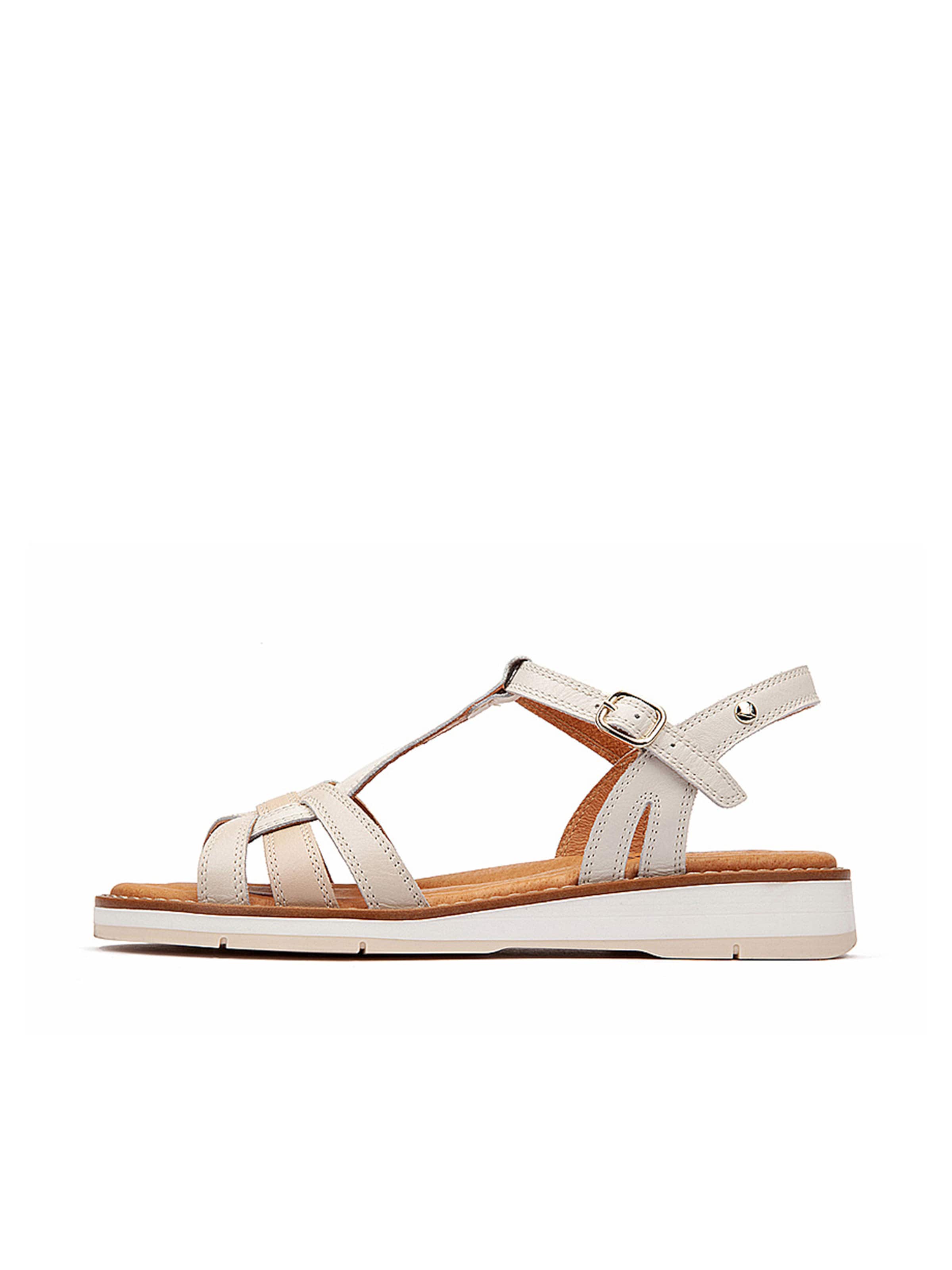 Sandales à lanières 'Roquetas' PIKOLINOS en blanc : devant