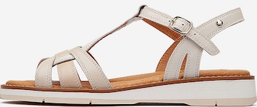 PIKOLINOS Remmisandaalit 'Roquetas' värissä valkoinen: etupuoli