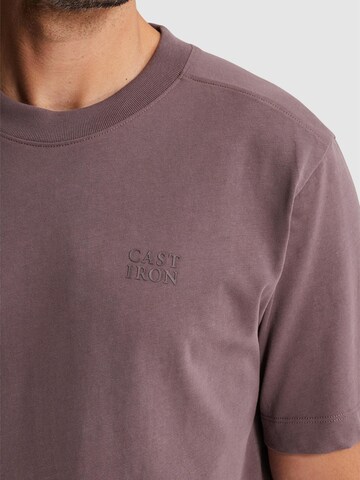 Maglietta 'T-shirt in jersey with back artwork' di CAST IRON in lilla