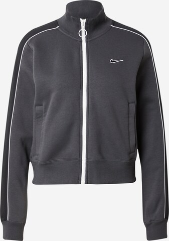 Nike Sportswear Zip-Up Hoodie in Grey: front