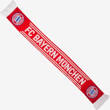 FC BAYERN MÜNCHEN Sports Scarf 'Home' in Red: front