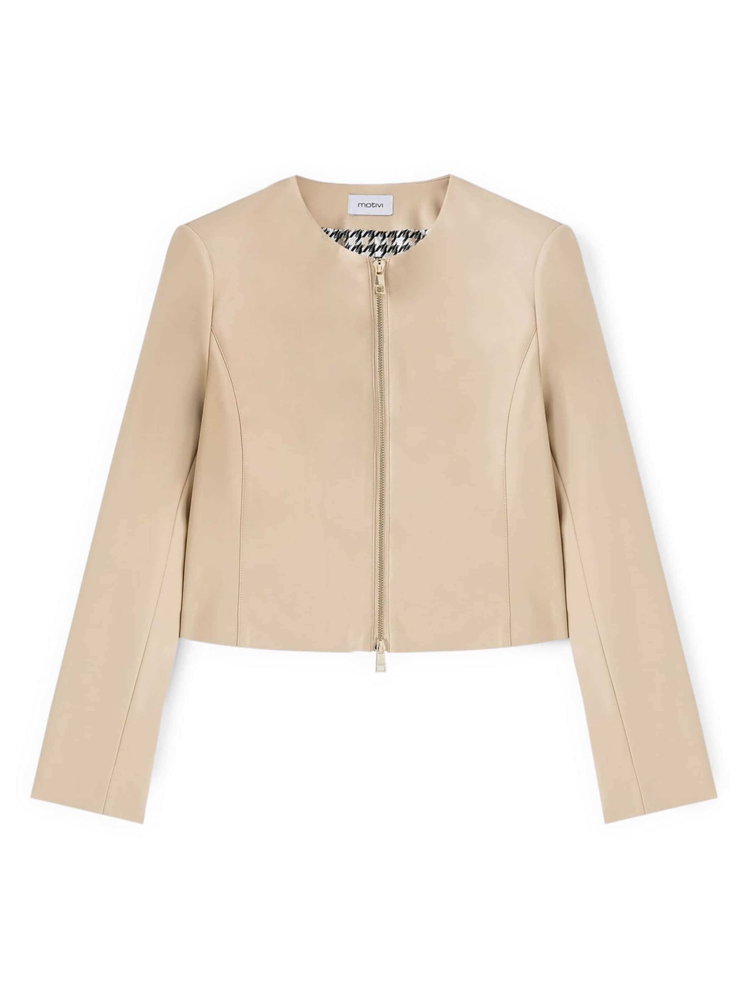 MOTIVI Between-Season Jacket in Beige: front