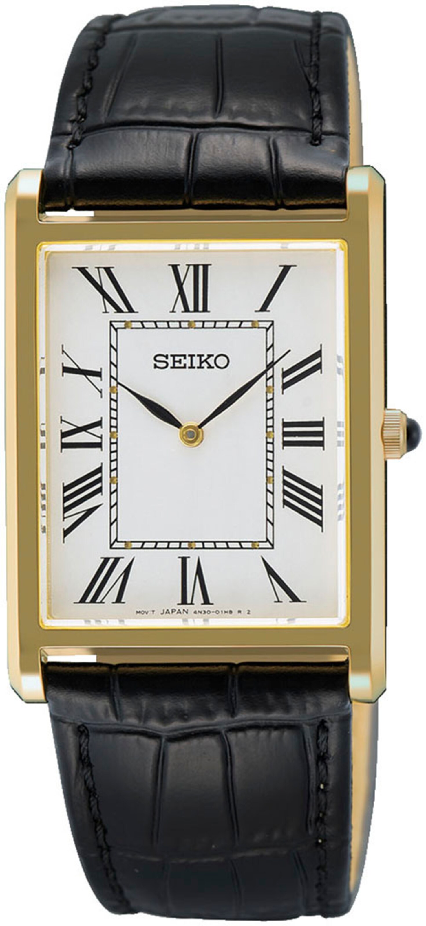 SEIKO Analog Watch in Black: front