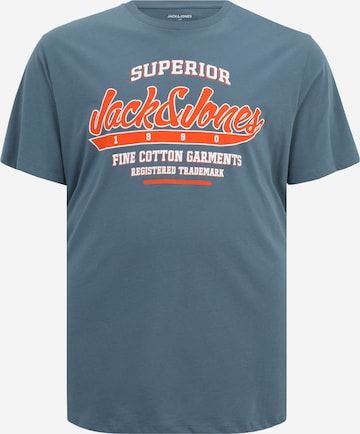 Jack & Jones Plus Футболка в Синий: спереди