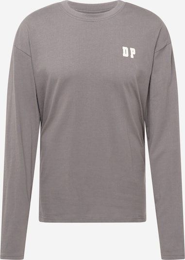 Denim Project T-Shirt 'Marathon' en jaune clair / gris / blanc cassé, Vue avec produit