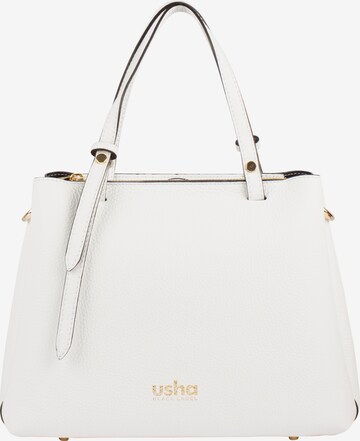 usha BLACK LABEL Handbag 'Nowles' in White: front