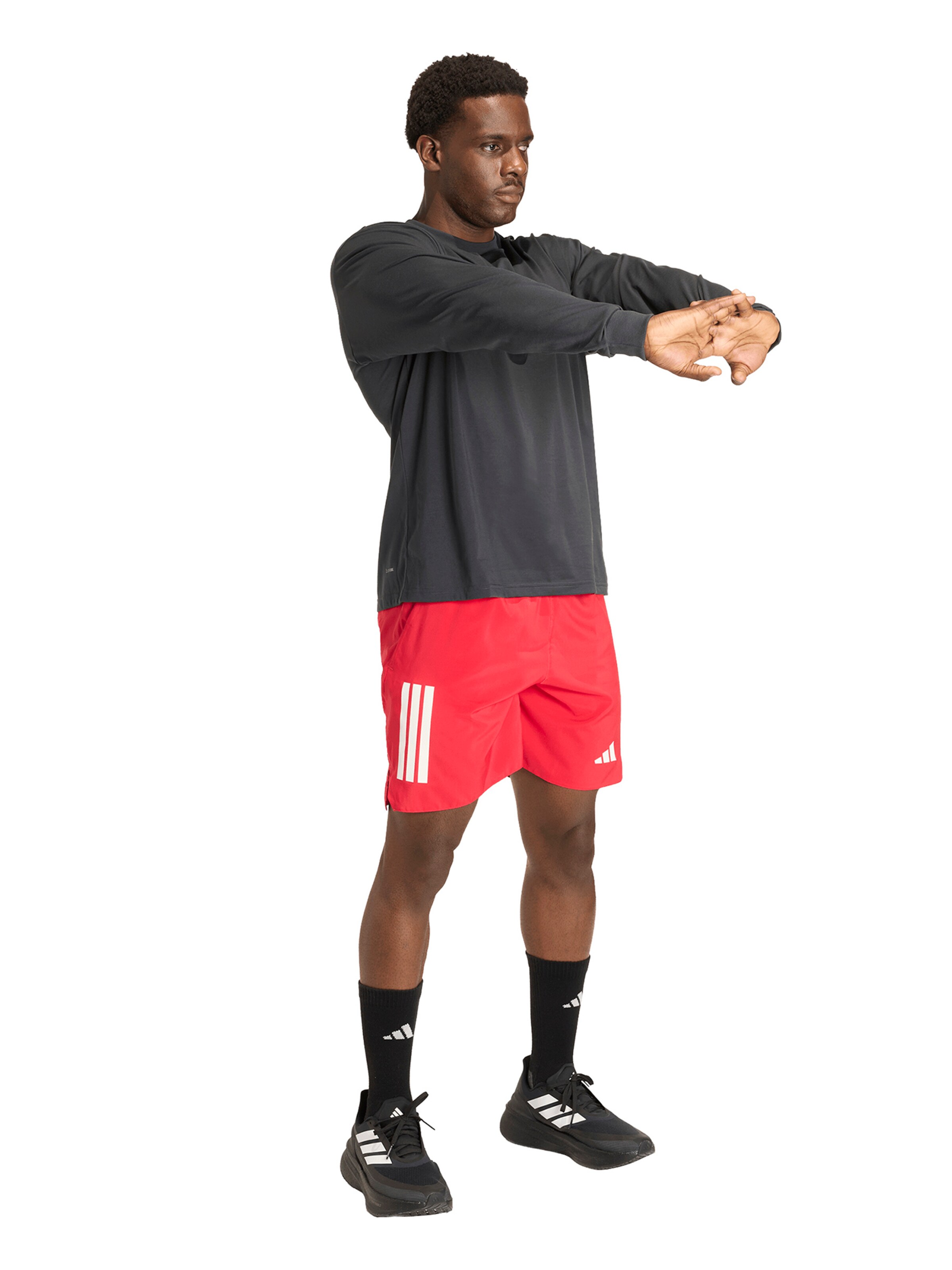 ADIDAS PERFORMANCE Αθλητική μπλούζα φούτερ 'RUNHARD' σε μαύρο