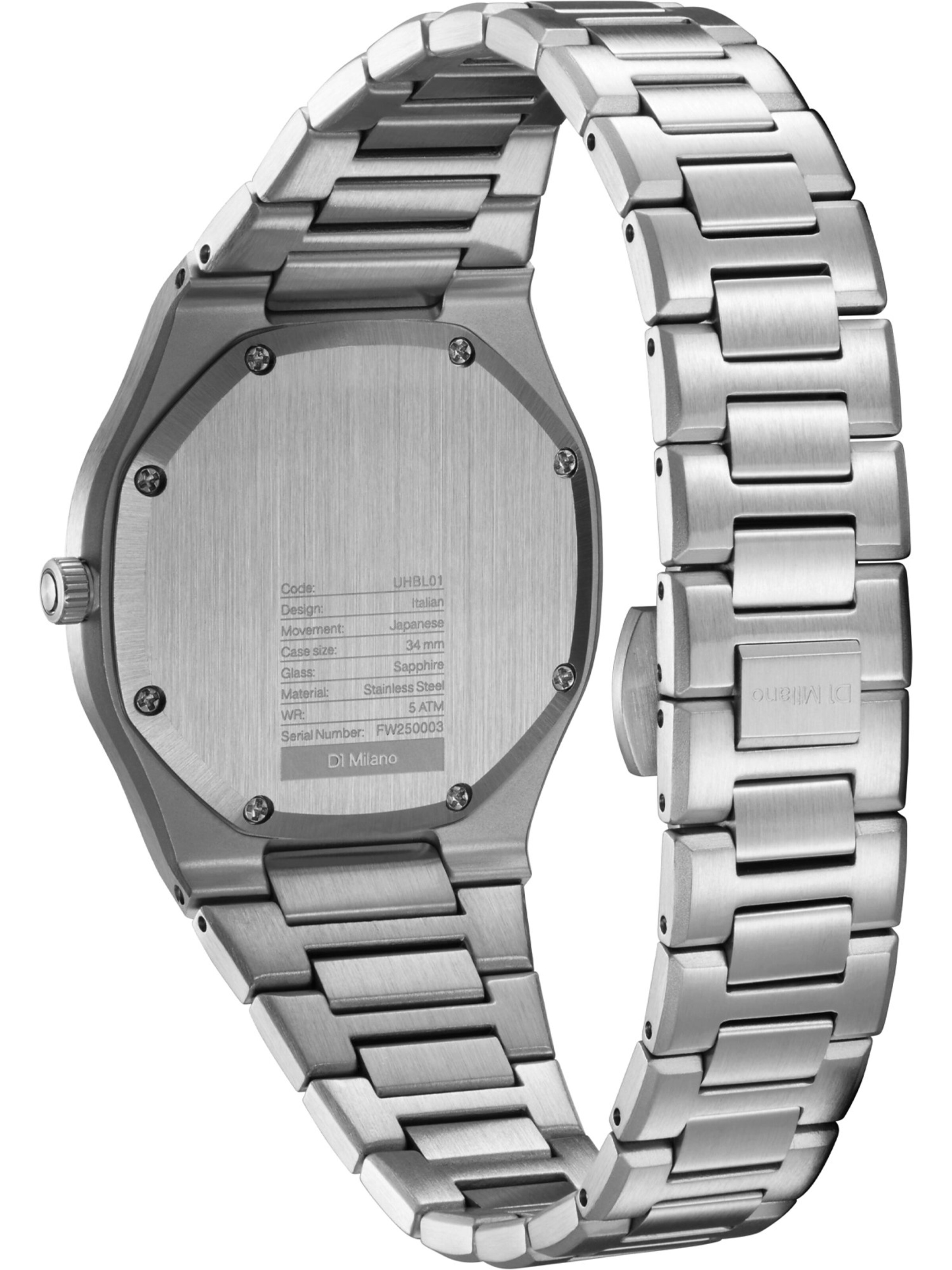 D1 Milano Analog Watch in Silver