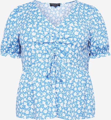 Dorothy Perkins Curve Bluse in Blau: predná strana