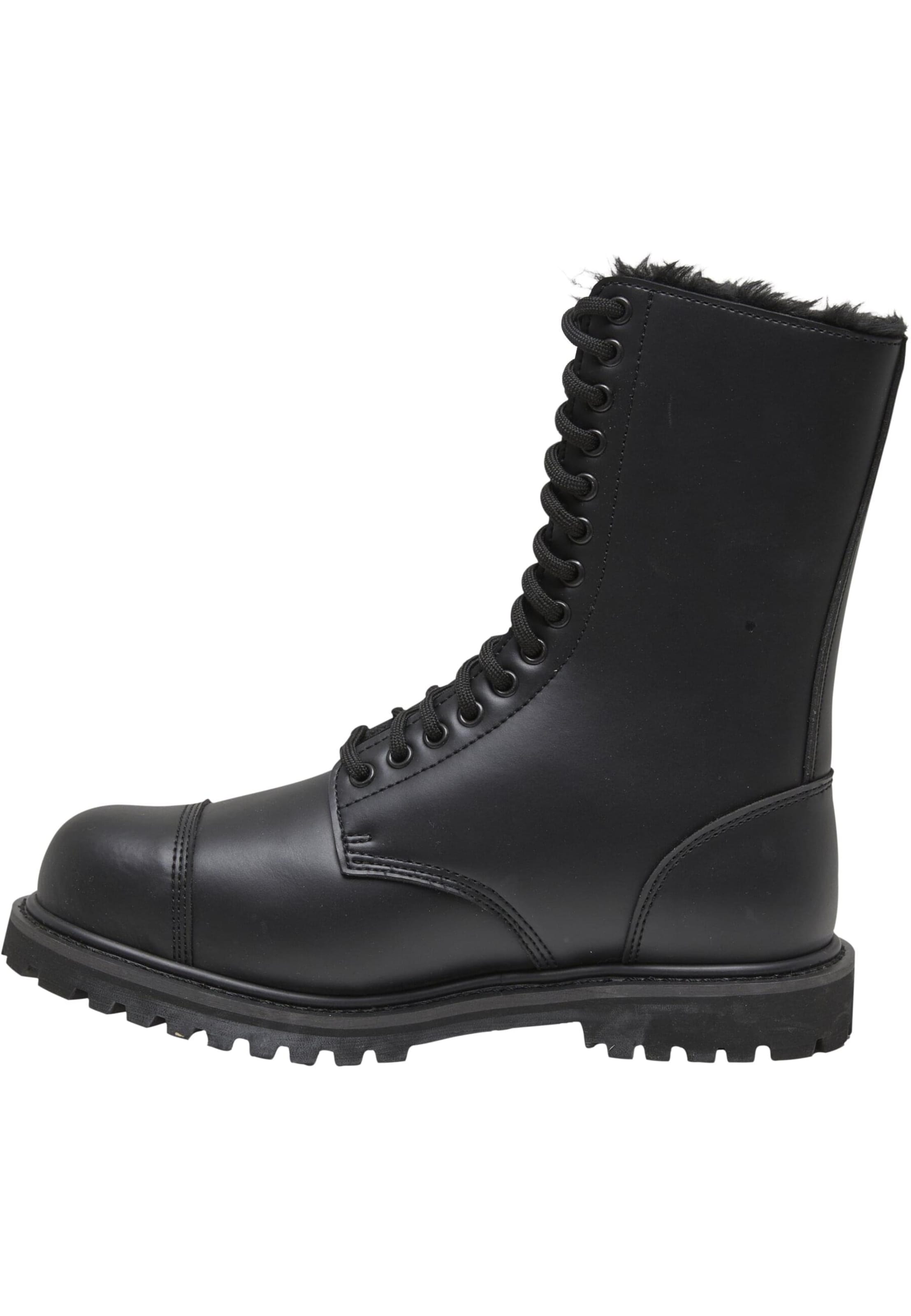 Boots stringati 'Phantom' di Brandit in nero: frontale