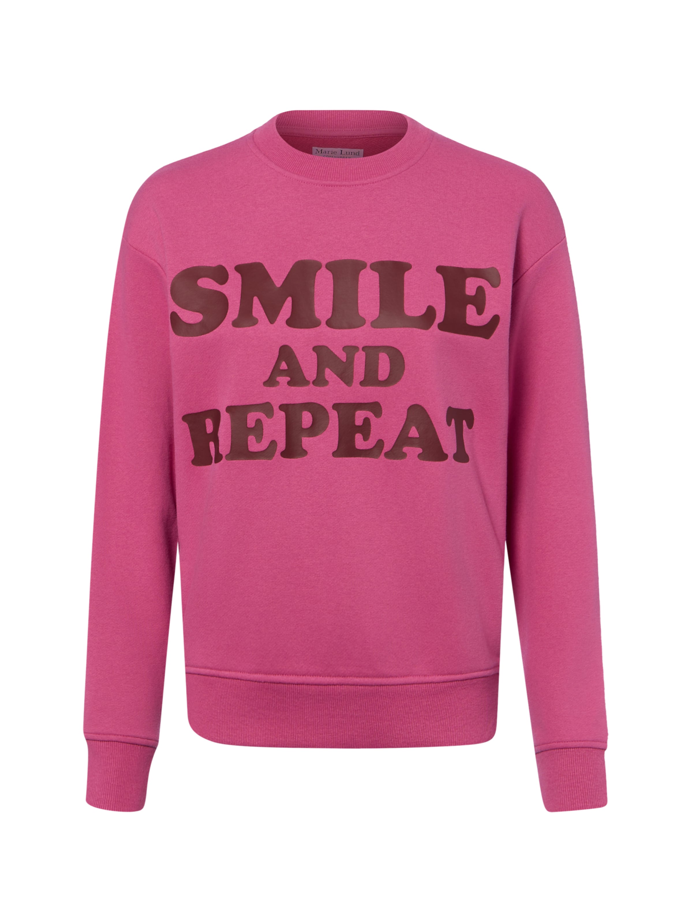 Sweat-shirt Marie Lund en rose : devant