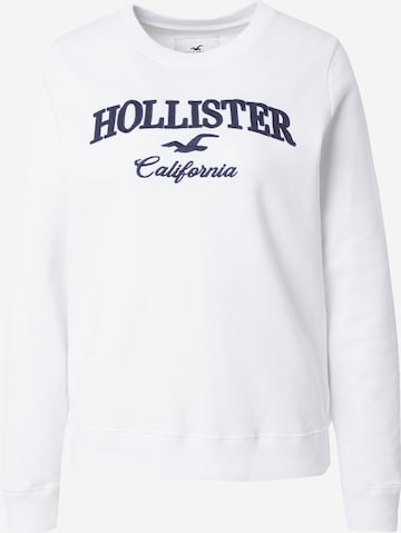 HOLLISTER Sweatshirt 'EMEA' in Weiß: predná strana
