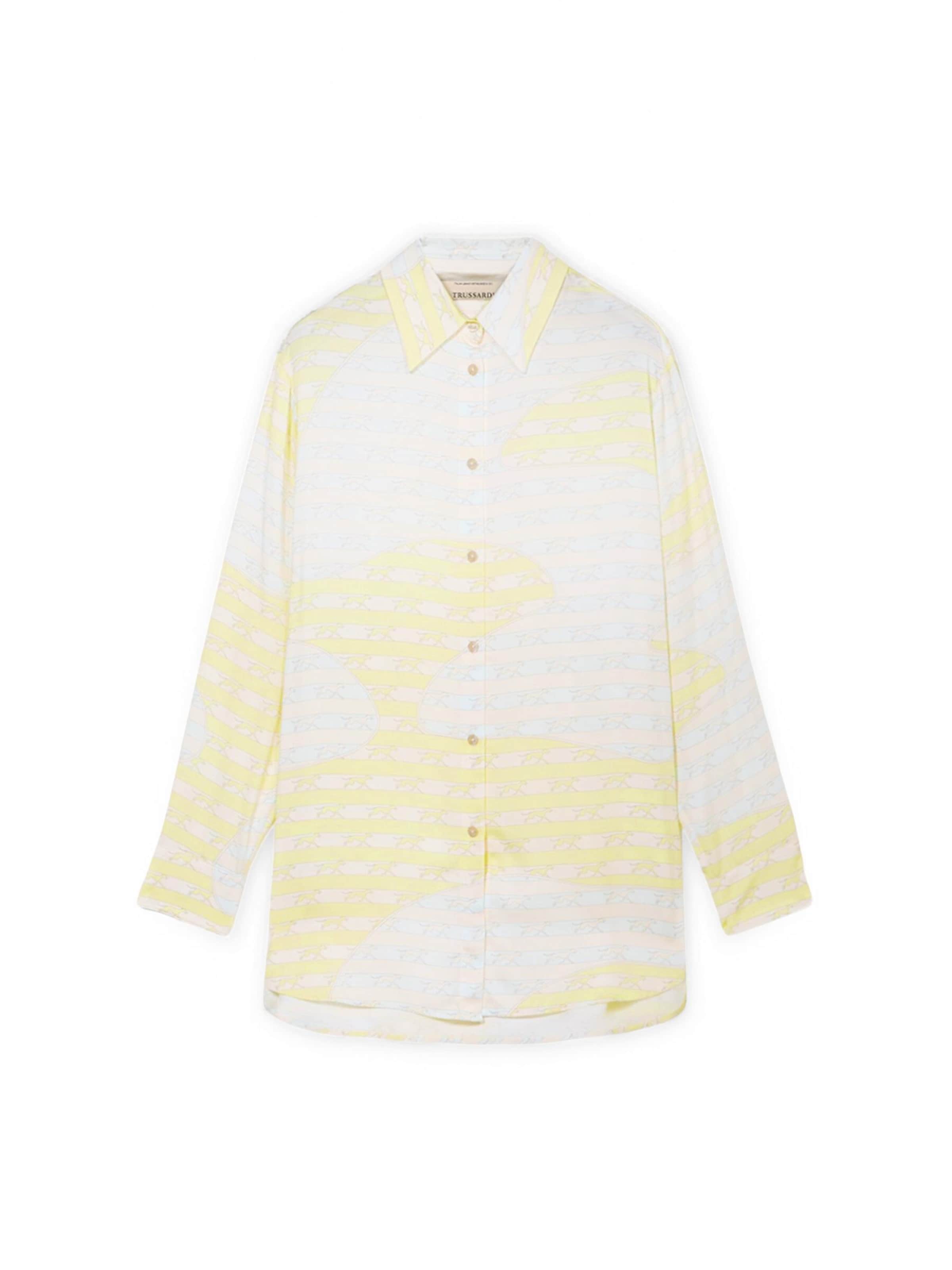 Trussardi - Blusa en azul: frente