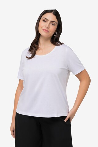 T-shirt Ulla Popken en blanc : devant