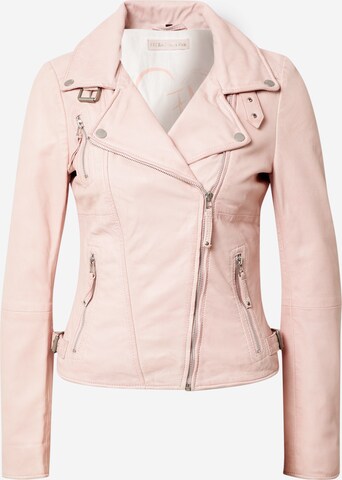 Veste mi-saison FREAKY NATION en rose : devant