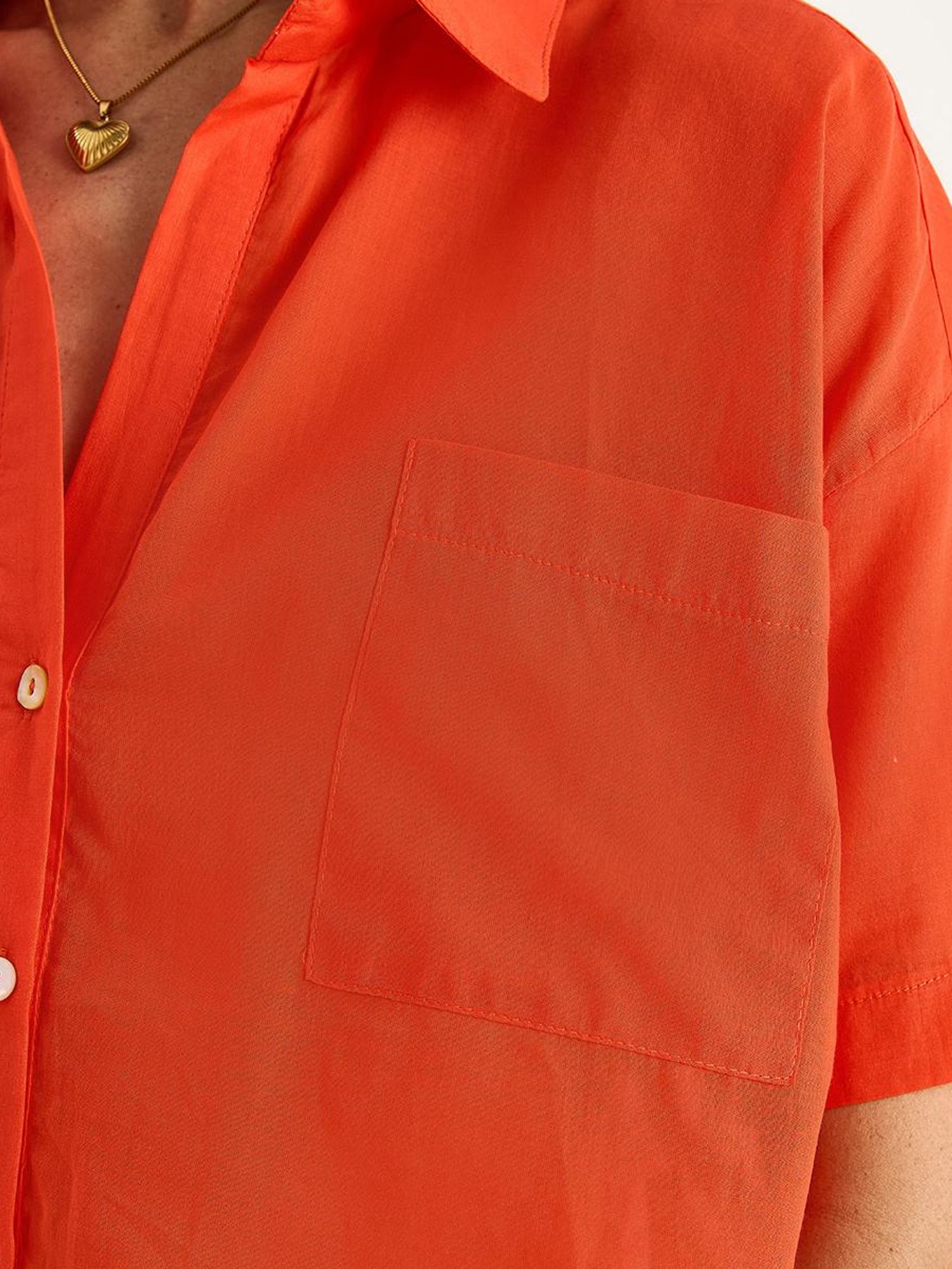 Bianco Lucci Blouse in Orange