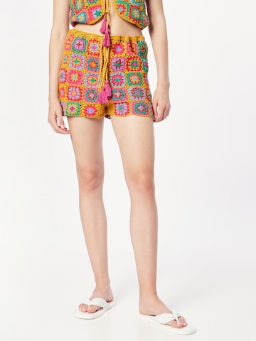 Nasty Gal Regular Shorts in Gelb: predná strana