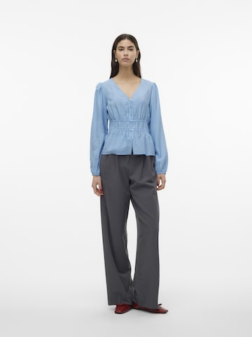 Chemisier 'SOFIA' VERO MODA en bleu