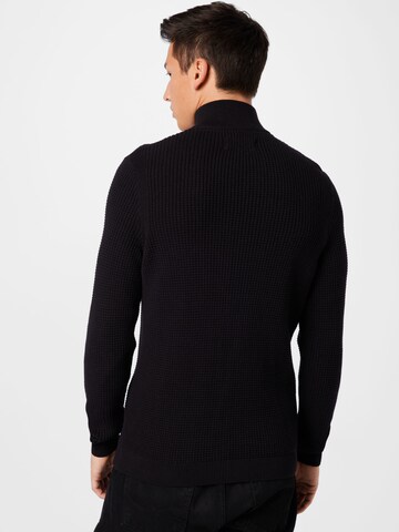 TOM TAILOR DENIM Pullover in Schwarz