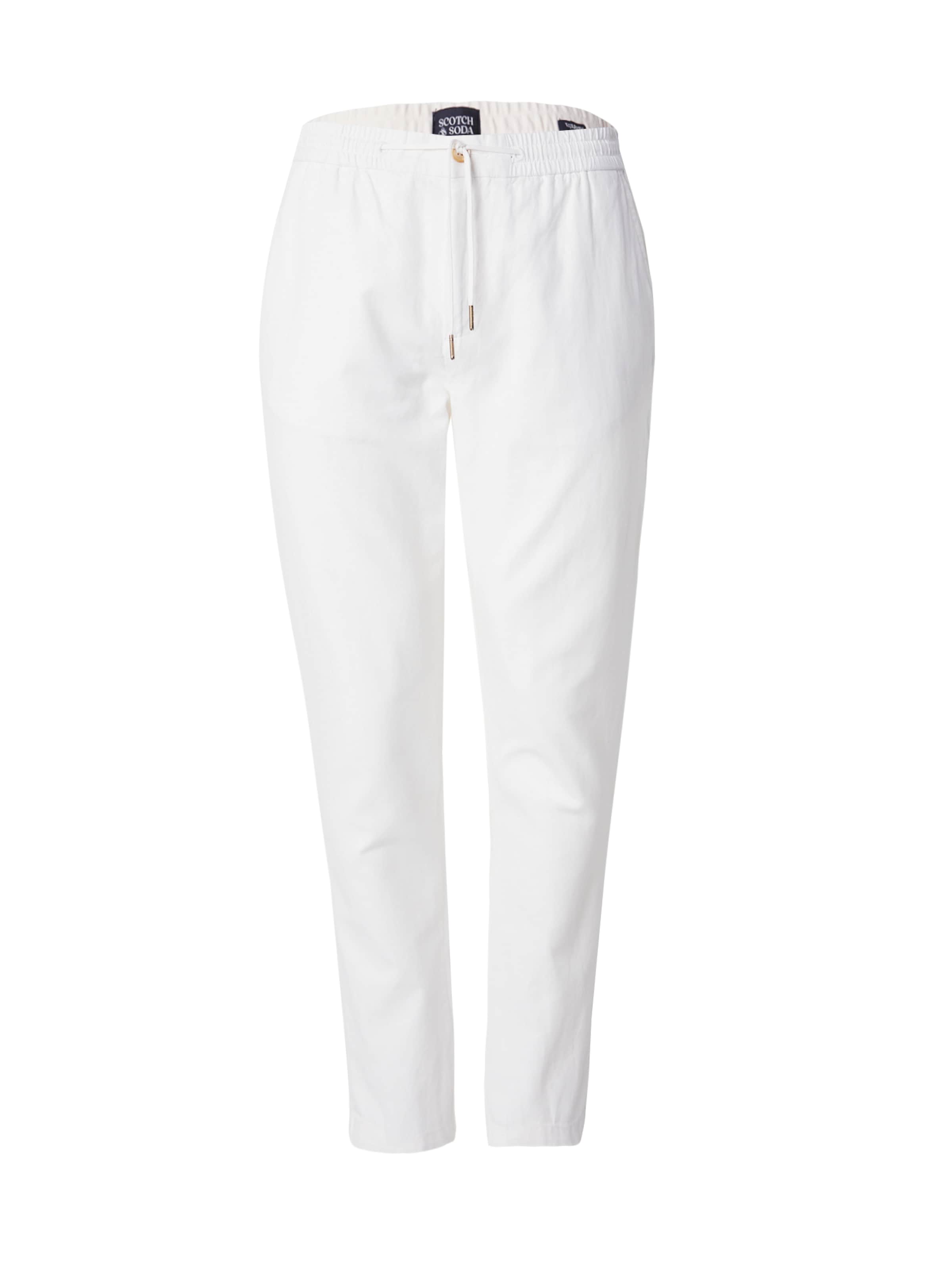 Pantaloni 'WARREN' di SCOTCH & SODA in bianco: frontale