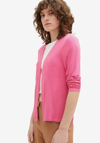 TOM TAILOR Strickjacke in Pink