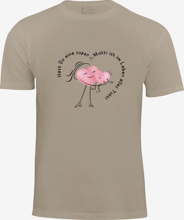 Cotton Prime Shirt 'Super Mutti' in Beige: voorkant