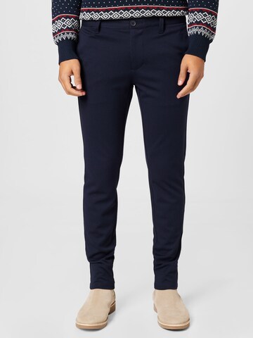 Only & Sons Skinny Chino trousers 'Mark' in Blue: front