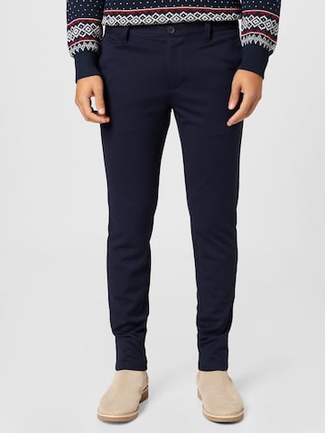 Only & Sons Skinny Chino trousers 'Mark' in Blue: front