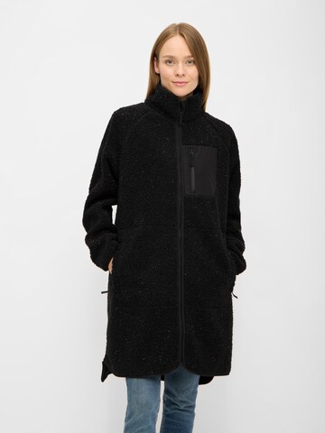 Derbe Fleece Jacket in Black: front