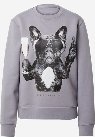 Sweat-shirt 'Champagne Dog' EINSTEIN & NEWTON en gris : devant