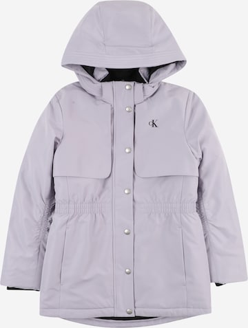 Calvin Klein Jeans Between-season jacket 'Back to school' in Purple: front