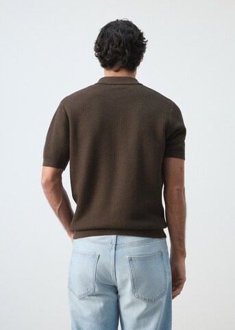 MANGO MAN Regular Fit Hemd 'Salas' in Braun