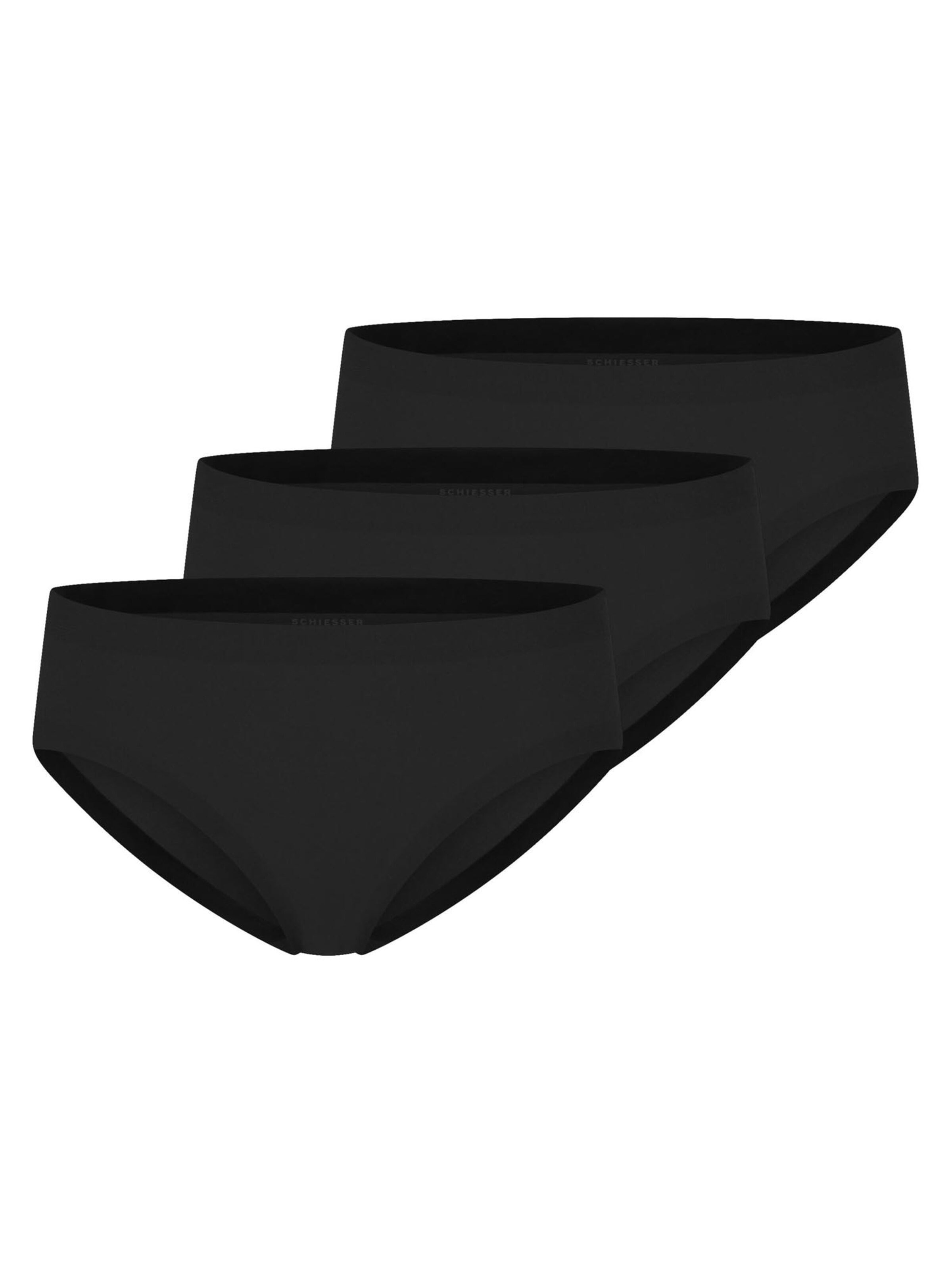 SCHIESSER Panty 'Invisible Cotton' in Black: front