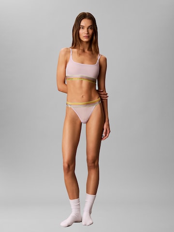 Calvin Klein Thong 'Pride' in Purple
