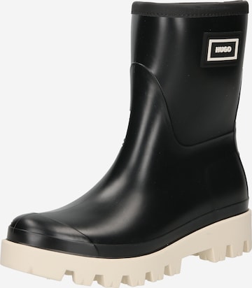 Bottes en caoutchouc 'Athena' HUGO en noir : devant