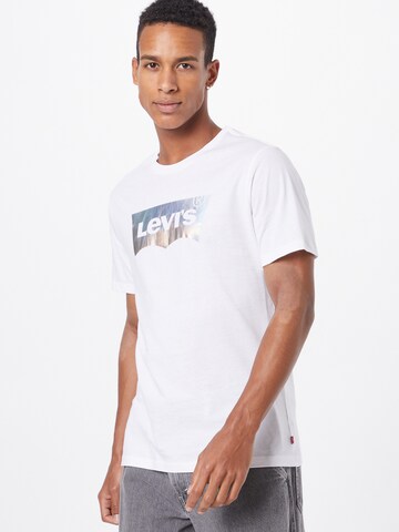 Regular Tricou 'Graphic Crewneck Tee' de la LEVI'S ® pe alb: față