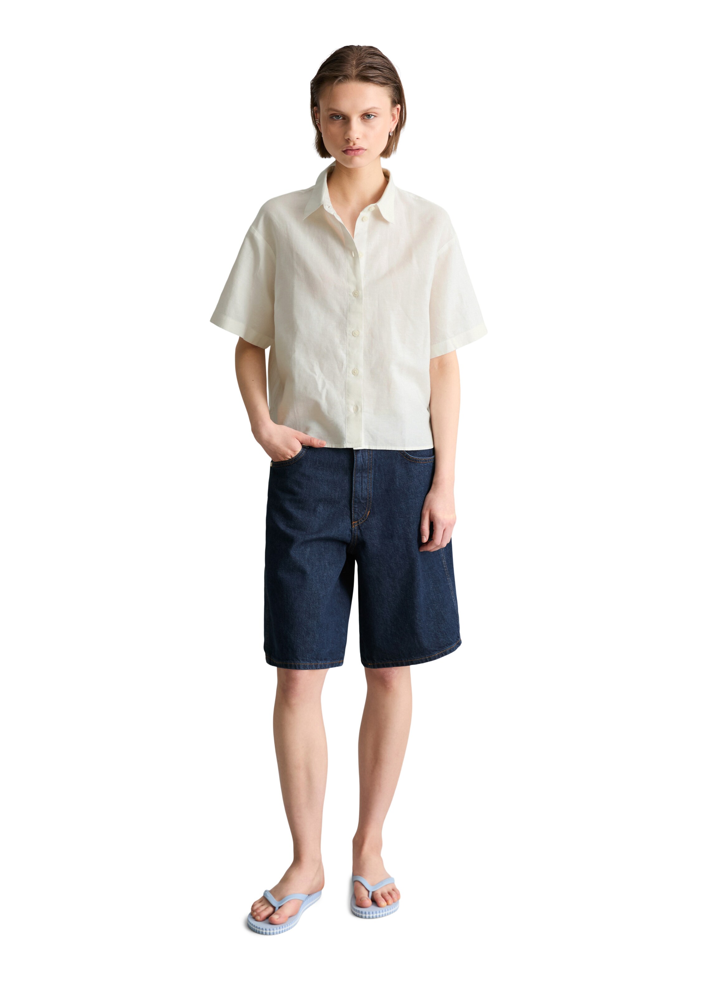 Marc O'Polo DENIM Blouse in Wit