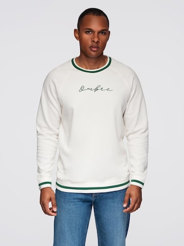 Ombre Sweatshirt 'OM-SSNZ-0244' in White: front