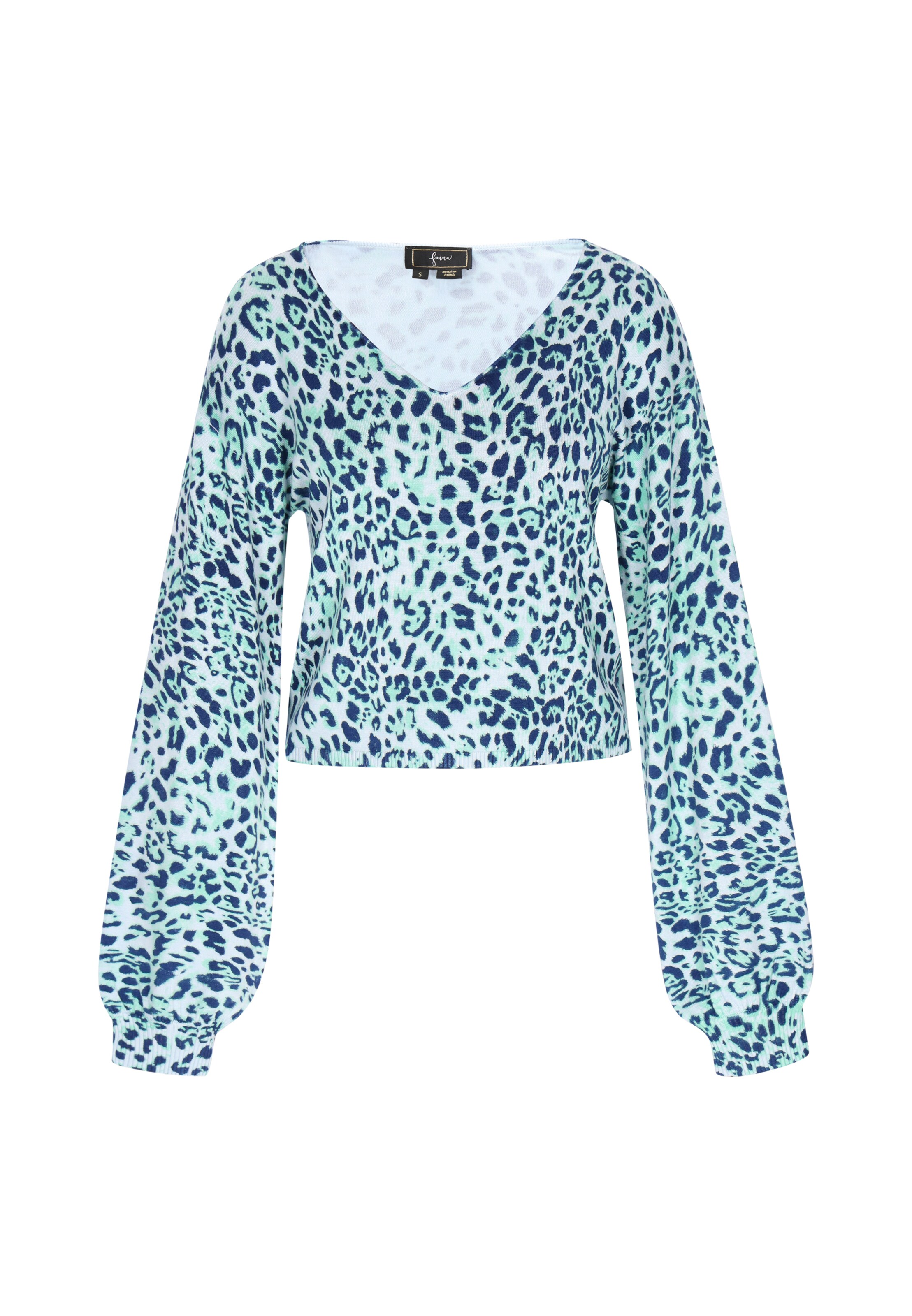 faina Pullover in Blau: Vorderseite