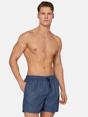 Boggi Milano Zwemshorts in Blauw: voorkant