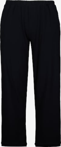 Ulla Popken Pajama Pants in Black: front